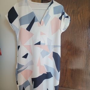 Long geometric dress